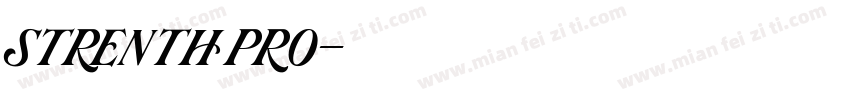 strenth pro字体转换